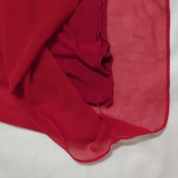Express Chiffon Tank, Color Red Size L - Picture 12 of 15